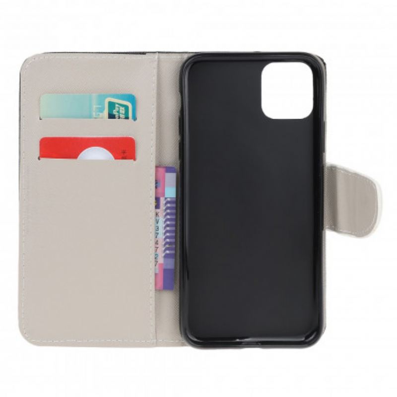 Capa Flip Para Xiaomi Mi 11 Lite 4G / 5G / 5G NE Fique Calmo