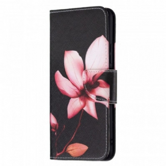 Capa Flip Para Xiaomi Mi 11 Lite 4G / 5G / 5G NE Flor Rosa