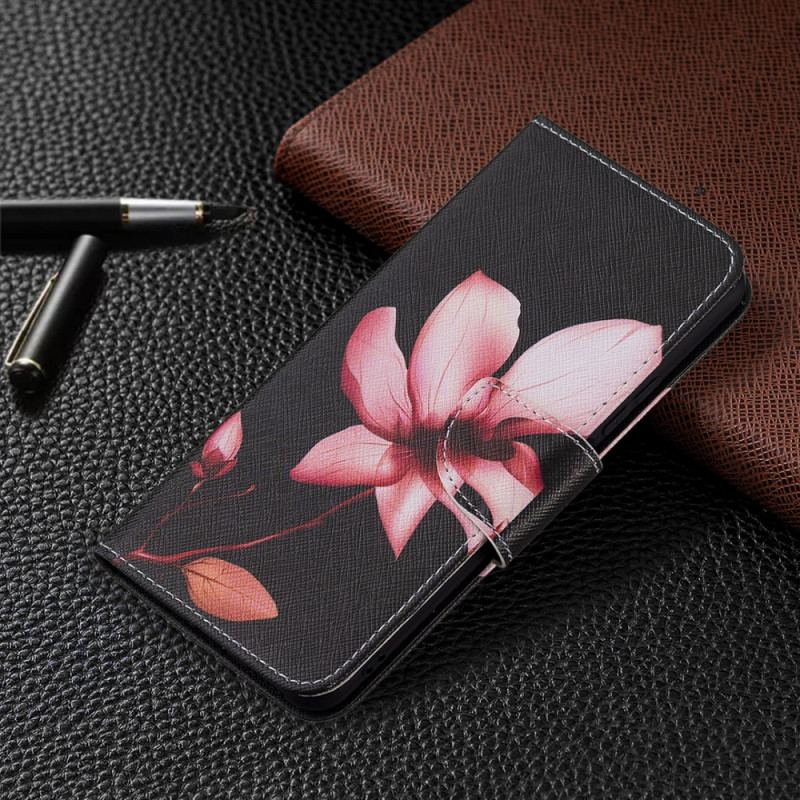 Capa Flip Para Xiaomi Mi 11 Lite 4G / 5G / 5G NE Flor Rosa