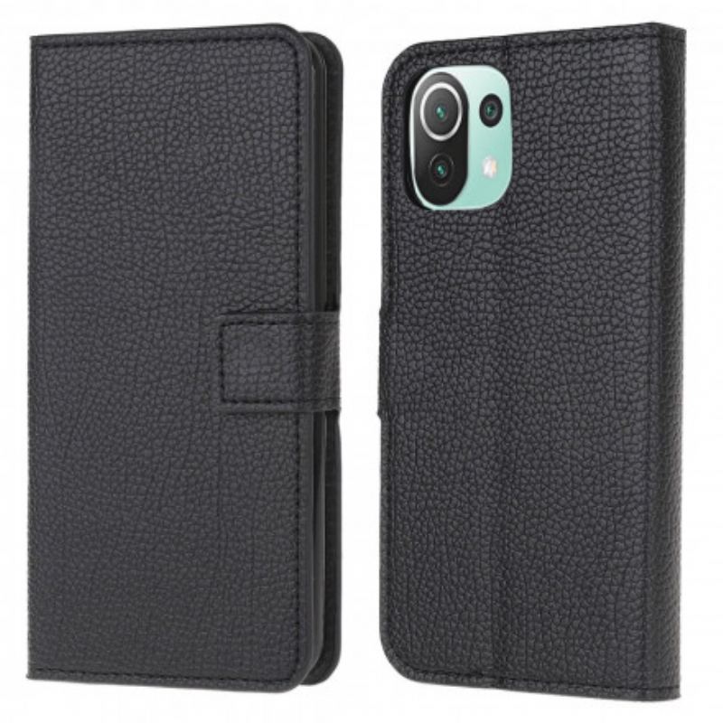 Capa Flip Para Xiaomi Mi 11 Lite 4G / 5G / 5G NE Grão De Lichia