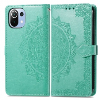 Capa Flip Para Xiaomi Mi 11 Lite 4G / 5G / 5G NE Mandala Idade Média