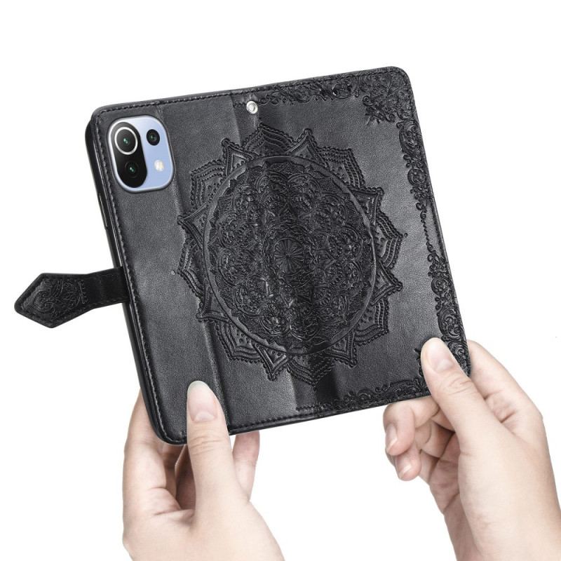 Capa Flip Para Xiaomi Mi 11 Lite 4G / 5G / 5G NE Mandala Idade Média