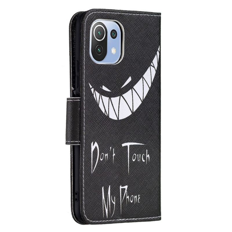 Capa Flip Para Xiaomi Mi 11 Lite 4G / 5G / 5G NE Telefone Do Diabo