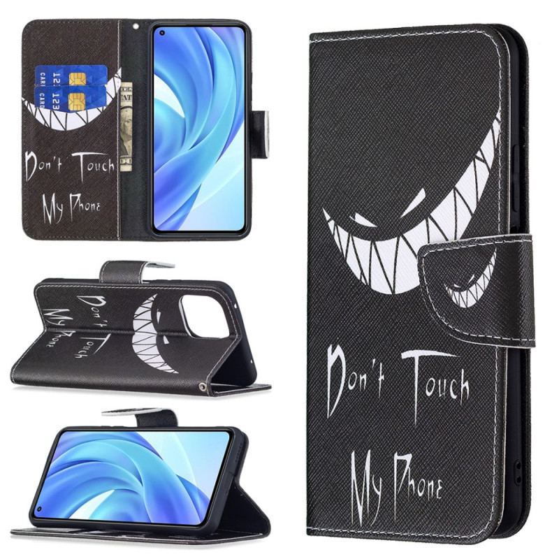 Capa Flip Para Xiaomi Mi 11 Lite 4G / 5G / 5G NE Telefone Do Diabo