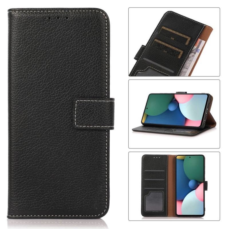 Capa Flip Para Xiaomi Mi 11 Lite 4G / 5G / 5G NE Textura Lichia