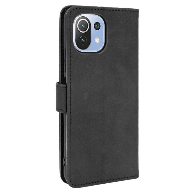 Capa Flip Para Xiaomi Mi 11 Lite 4G / 5G / 5G NE Toque De Pele