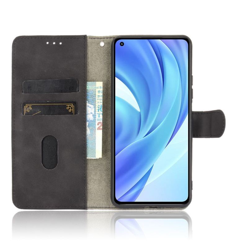 Capa Flip Para Xiaomi Mi 11 Lite 4G / 5G / 5G NE Toque De Pele