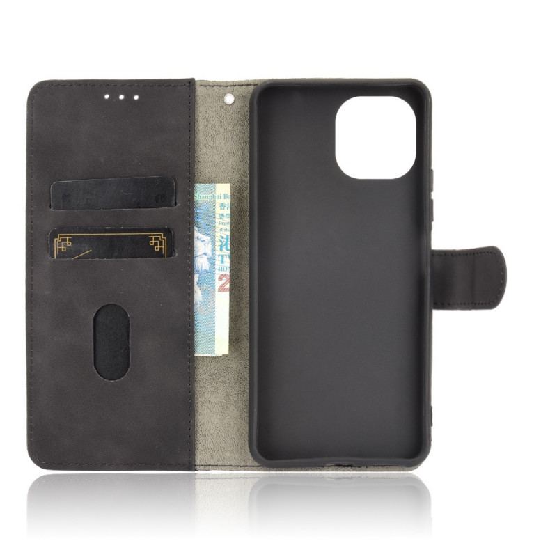 Capa Flip Para Xiaomi Mi 11 Lite 4G / 5G / 5G NE Toque De Pele