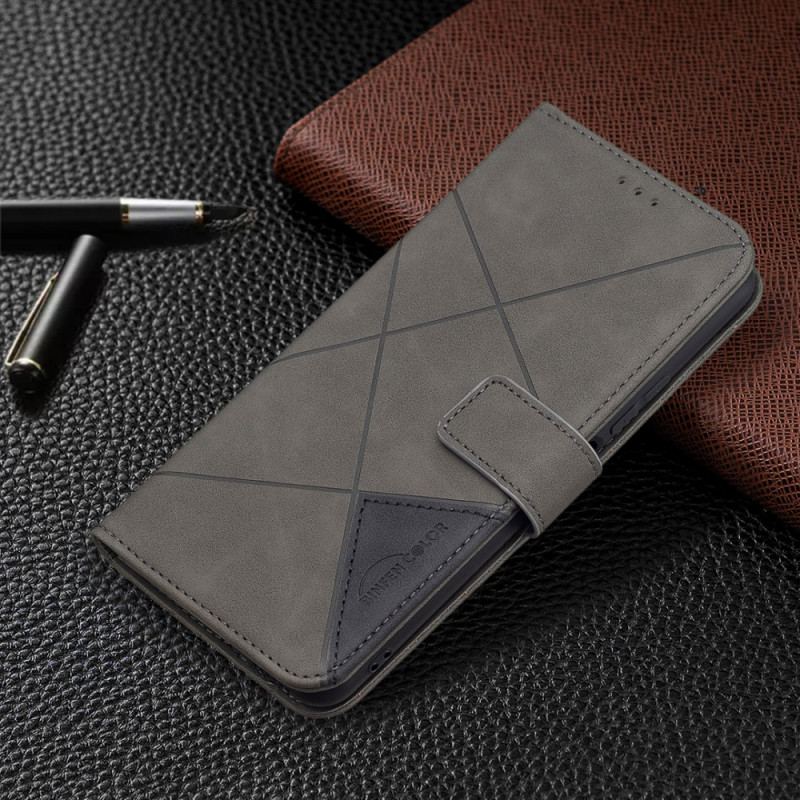 Capa Flip Para Xiaomi Mi 11 Lite 4G / 5G / 5G NE Triângulo Binfen Cor