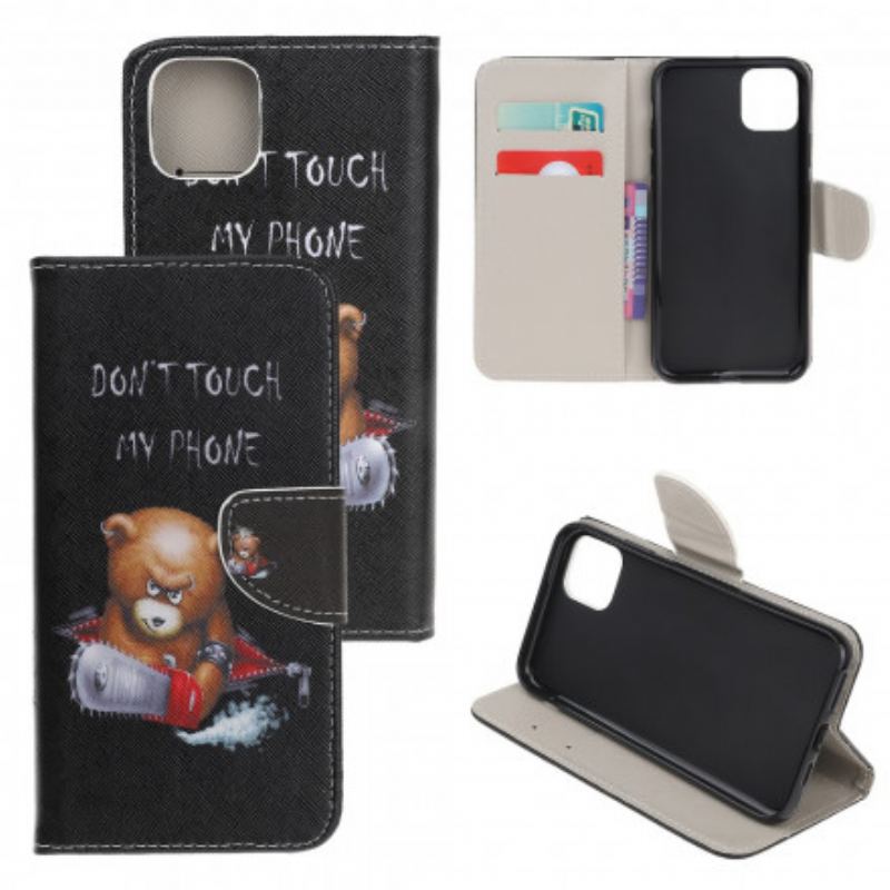 Capa Flip Para Xiaomi Mi 11 Lite 4G / 5G / 5G NE Urso Perigoso