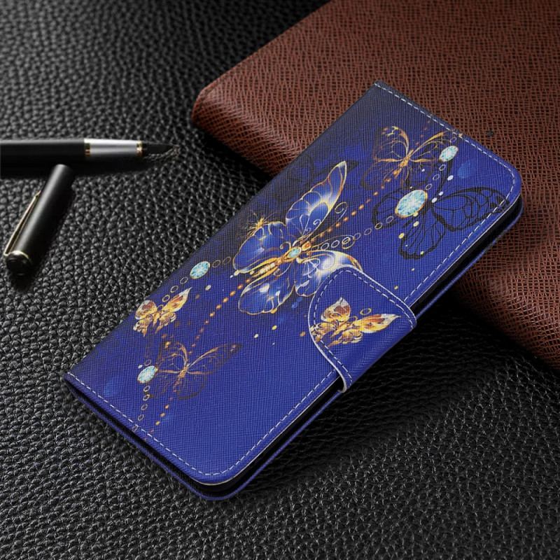 Capa Folio Para Xiaomi Mi 11 Lite 4G / 5G / 5G NE Borboletas Esplêndidas