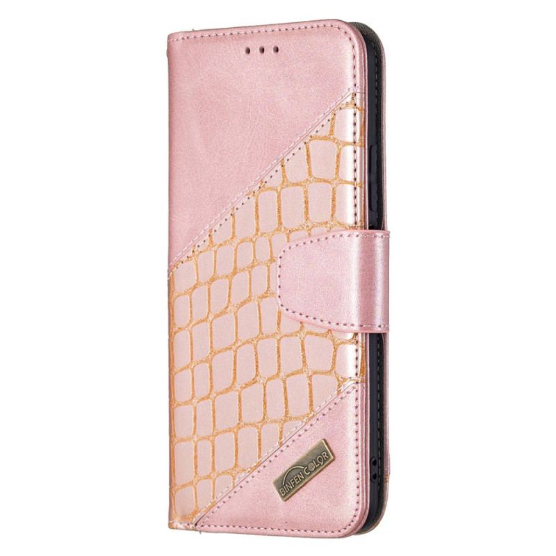 Capa Folio Para Xiaomi Mi 11 Lite 4G / 5G / 5G NE Efeito Clássico De Pele De Crocodilo