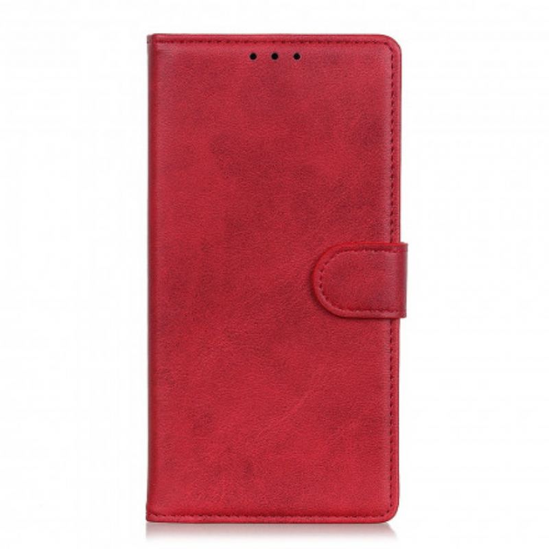 Capa Folio Para Xiaomi Mi 11 Lite 4G / 5G / 5G NE Efeito De Couro Fosco Retrô