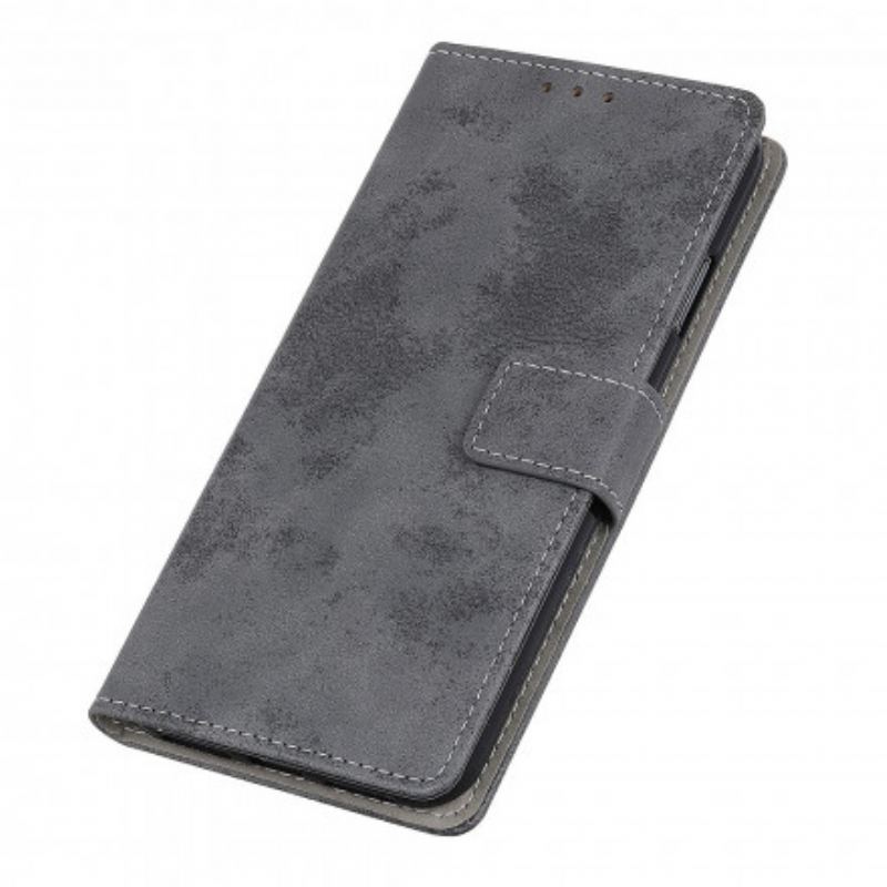 Capa Folio Para Xiaomi Mi 11 Lite 4G / 5G / 5G NE Efeito Couro Vintage