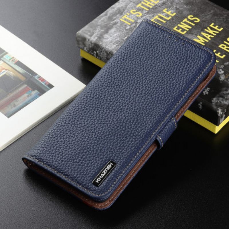 Capa Folio Para Xiaomi Mi 11 Lite 4G / 5G / 5G NE Khazneh Lichia Couro