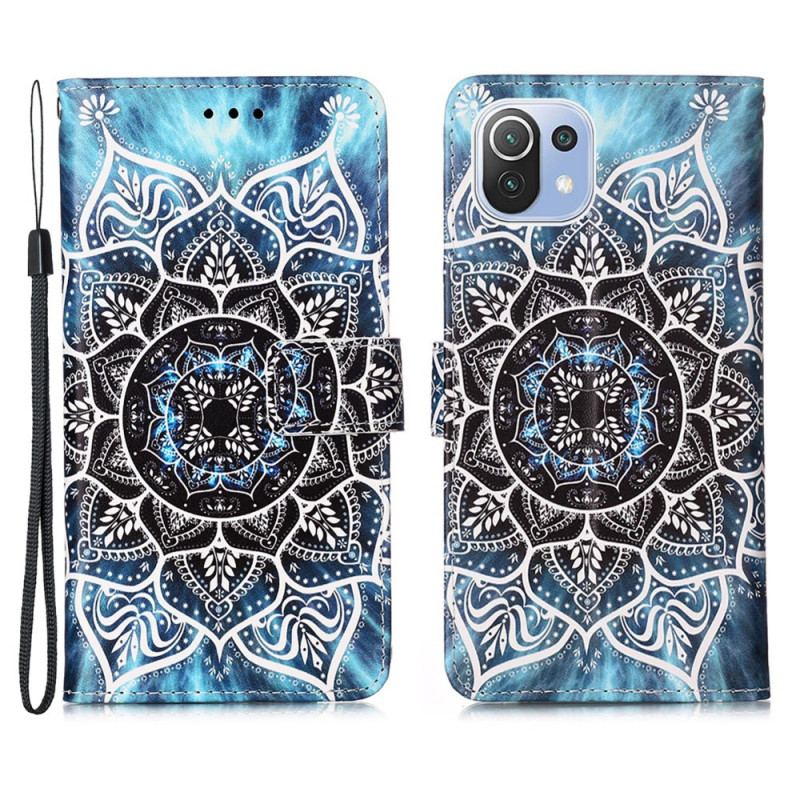 Capa Folio Para Xiaomi Mi 11 Lite 4G / 5G / 5G NE Mandala No Céu