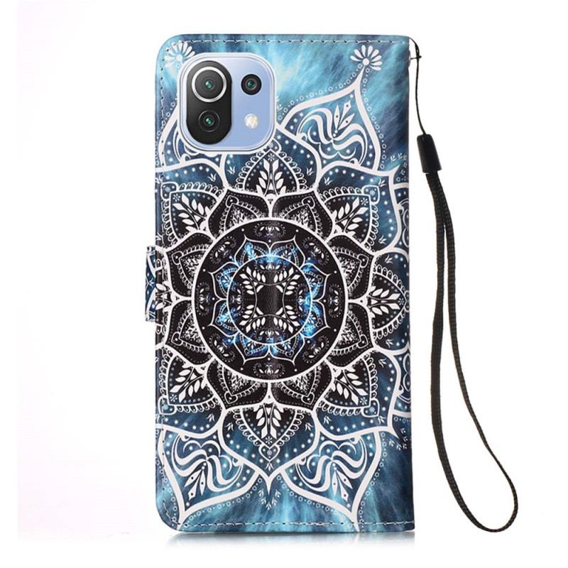 Capa Folio Para Xiaomi Mi 11 Lite 4G / 5G / 5G NE Mandala No Céu