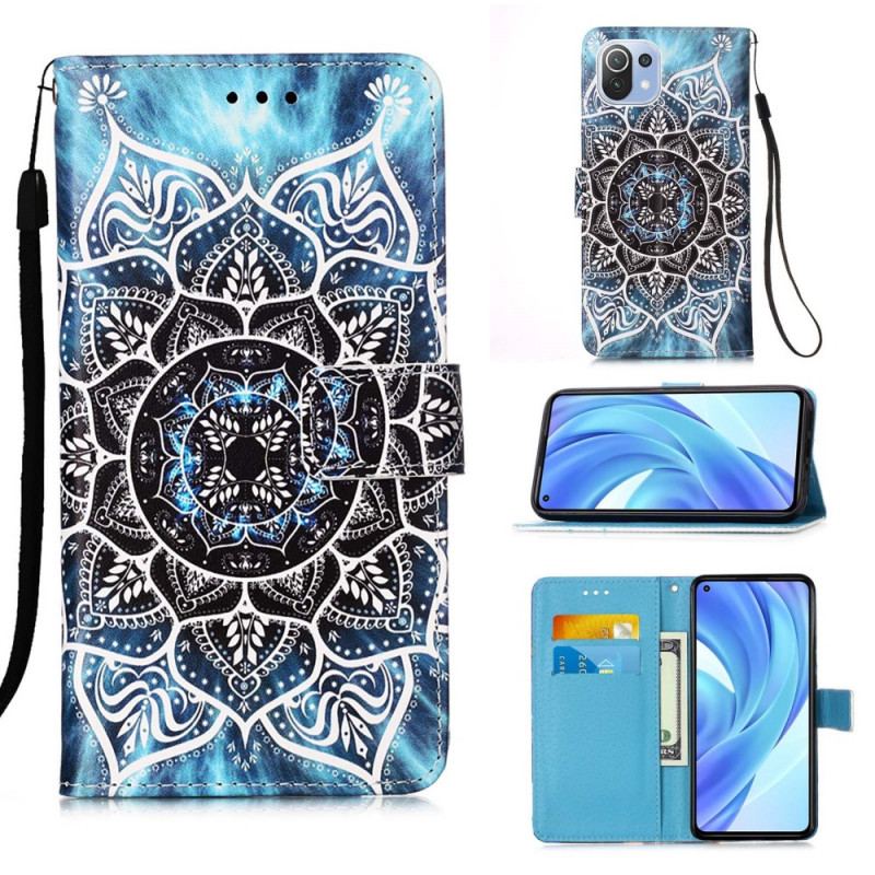 Capa Folio Para Xiaomi Mi 11 Lite 4G / 5G / 5G NE Mandala No Céu