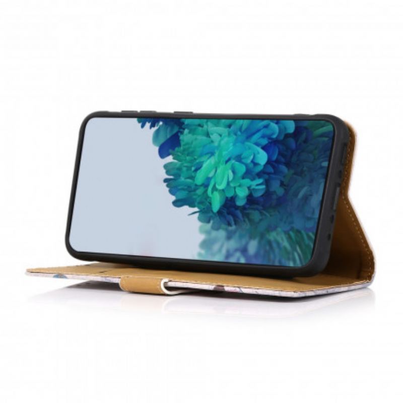 Capa Folio Para Xiaomi Mi 11 Lite 4G / 5G / 5G NE Tigre Feroz