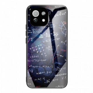 Capa Para Xiaomi Mi 11 Lite 4G / 5G / 5G NE Cálculos Matemáticos De Vidro Temperado