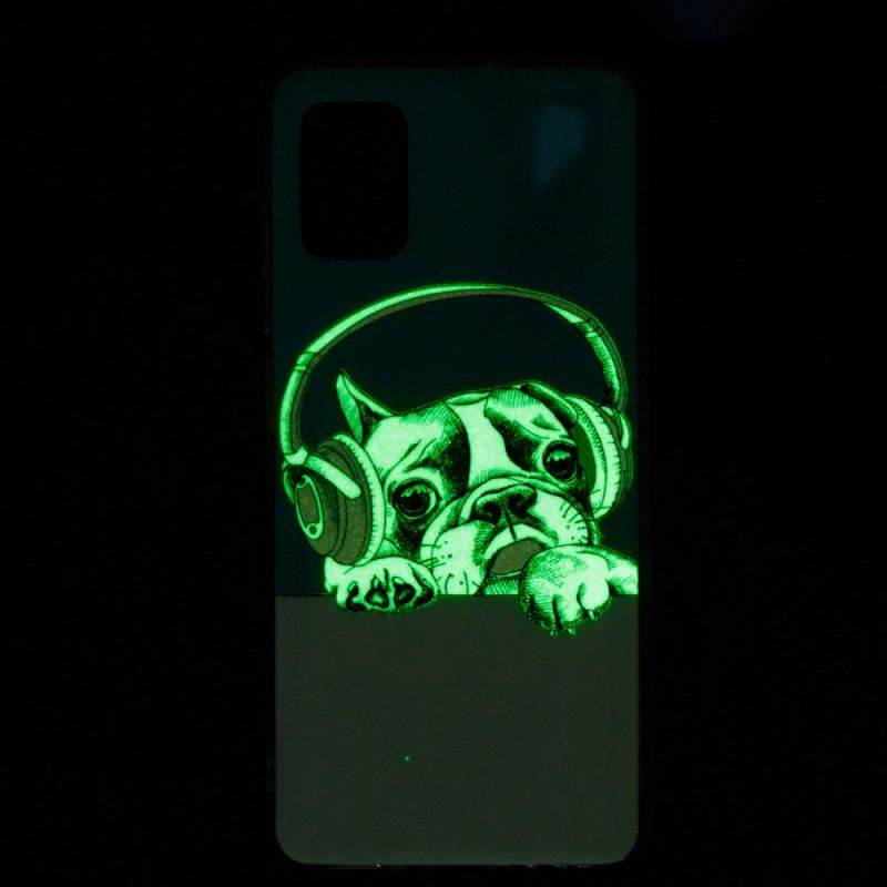 Capa Para Xiaomi Mi 11 Lite 4G / 5G / 5G NE Cão Fluorescente