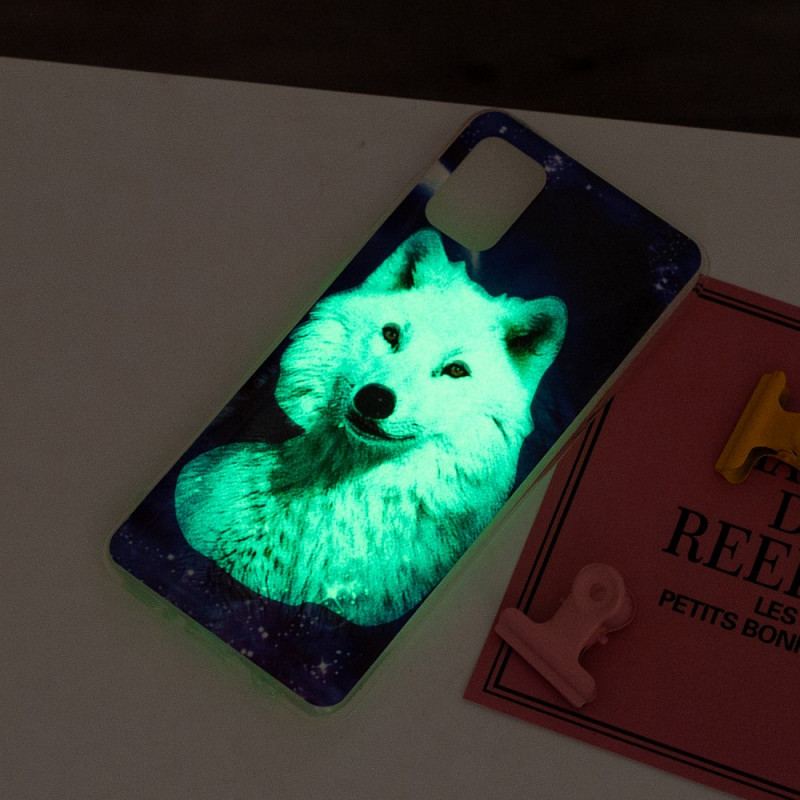 Capa Para Xiaomi Mi 11 Lite 4G / 5G / 5G NE Cão Selvagem Fluorescente