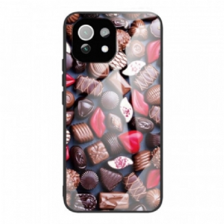 Capa Para Xiaomi Mi 11 Lite 4G / 5G / 5G NE Chocolates De Vidro Temperado