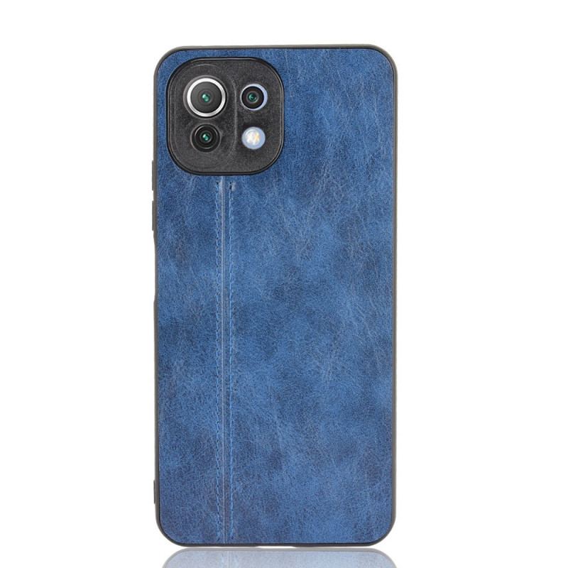 Capa Para Xiaomi Mi 11 Lite 4G / 5G / 5G NE Efeito Couro Couture