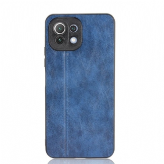 Capa Para Xiaomi Mi 11 Lite 4G / 5G / 5G NE Efeito Couro Couture