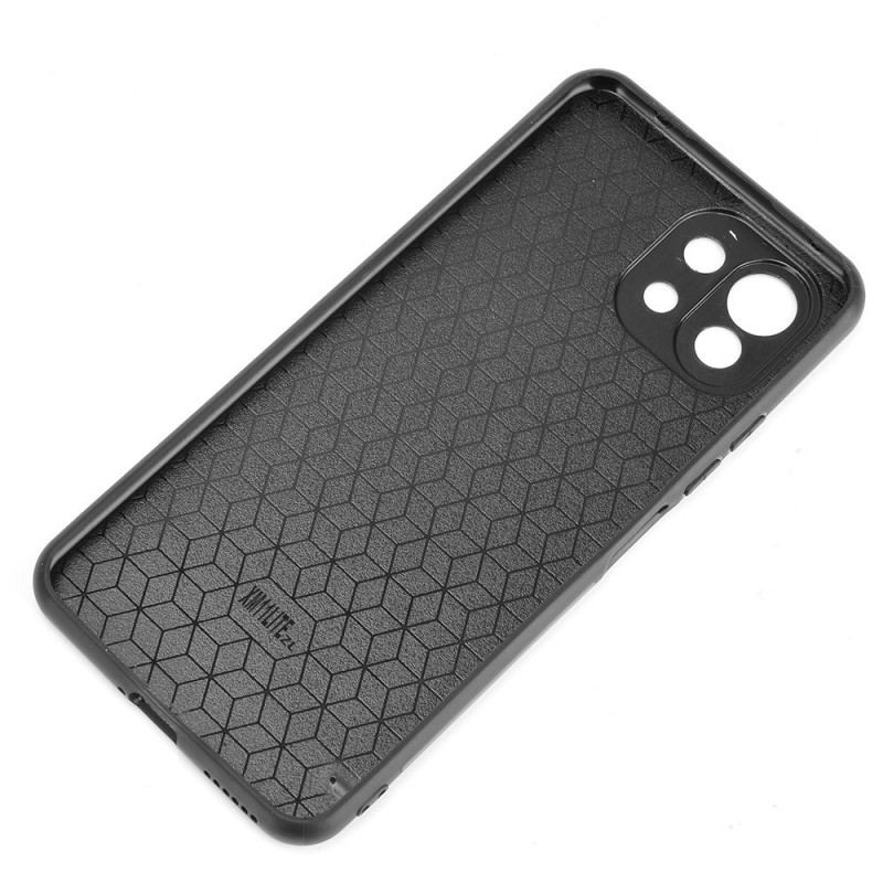 Capa Para Xiaomi Mi 11 Lite 4G / 5G / 5G NE Efeito Couro Couture