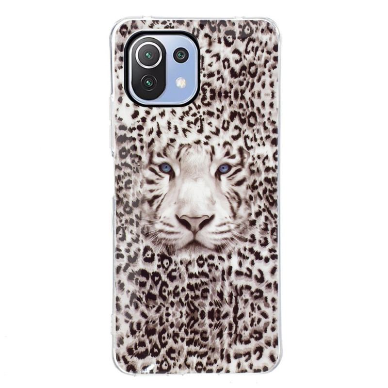 Capa Para Xiaomi Mi 11 Lite 4G / 5G / 5G NE Leopardo Fluorescente