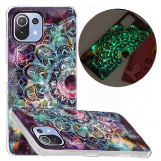 Capa Para Xiaomi Mi 11 Lite 4G / 5G / 5G NE Mandala Colorida Fluorescente