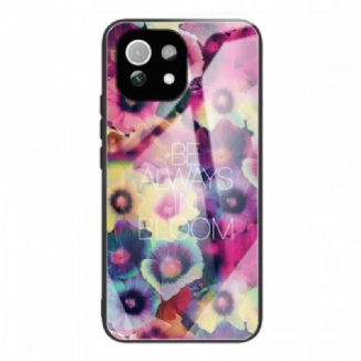 Capa Para Xiaomi Mi 11 Lite 4G / 5G / 5G NE Vidro Temperado Be Always In Bloom