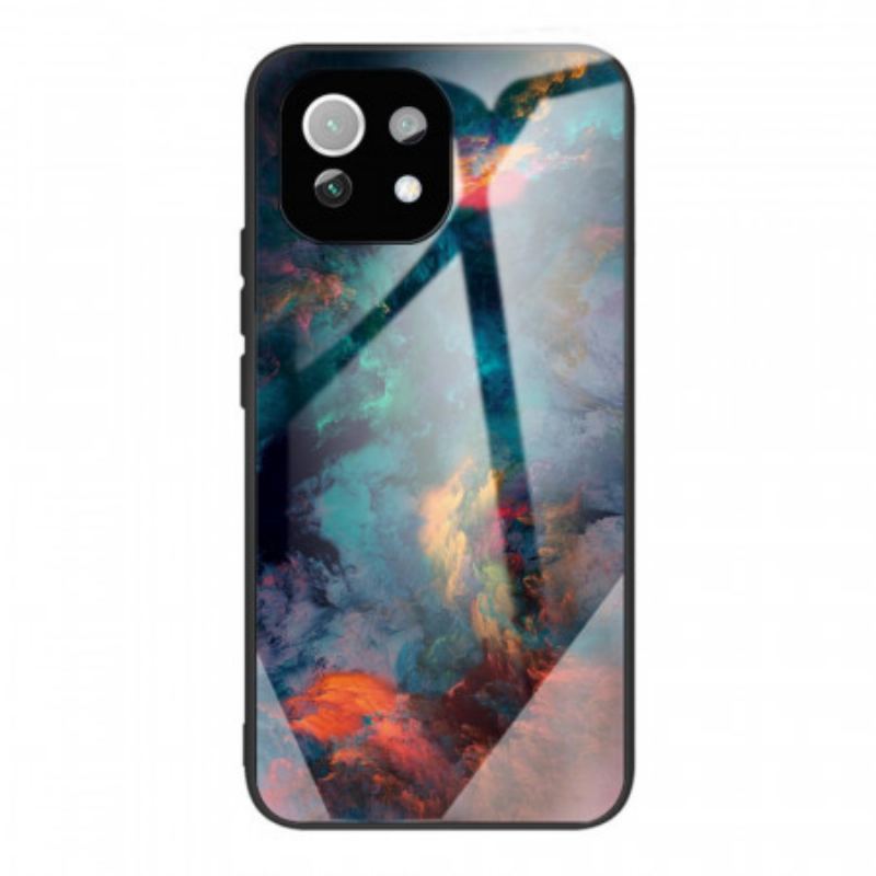 Capa Para Xiaomi Mi 11 Lite 4G / 5G / 5G NE Vidro Temperado Celeste