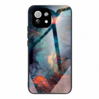 Capa Para Xiaomi Mi 11 Lite 4G / 5G / 5G NE Vidro Temperado Celeste