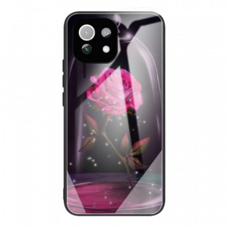 Capa Para Xiaomi Mi 11 Lite 4G / 5G / 5G NE Vidro Temperado Rosa Mágico