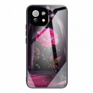 Capa Para Xiaomi Mi 11 Lite 4G / 5G / 5G NE Vidro Temperado Rosa Mágico