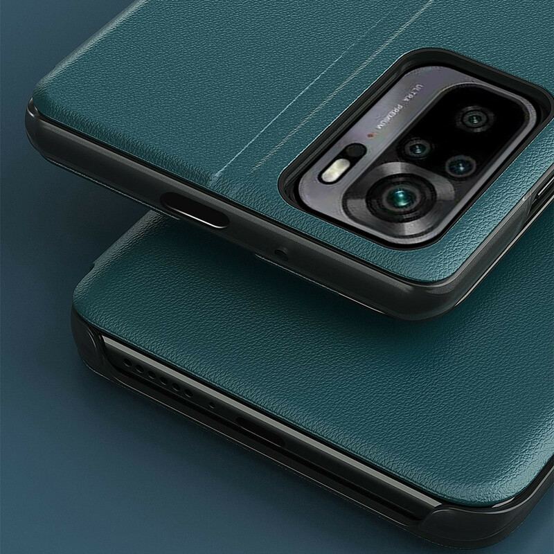 Capa De Celular Para Poco M3 Pro 5G Couro Sintético Texturizado