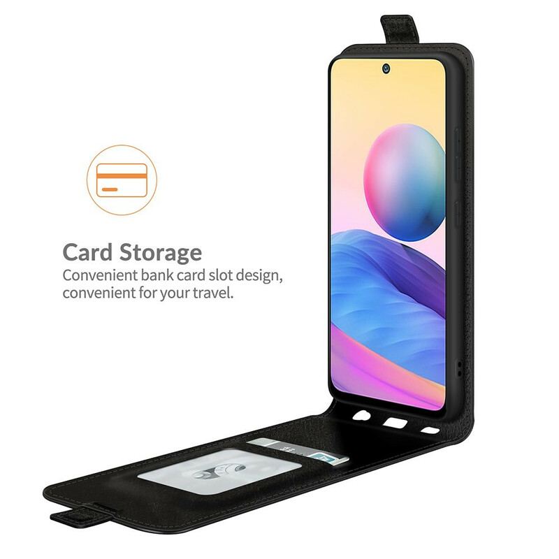 Capa De Couro Para Poco M3 Pro 5G Flip Aba Vertical