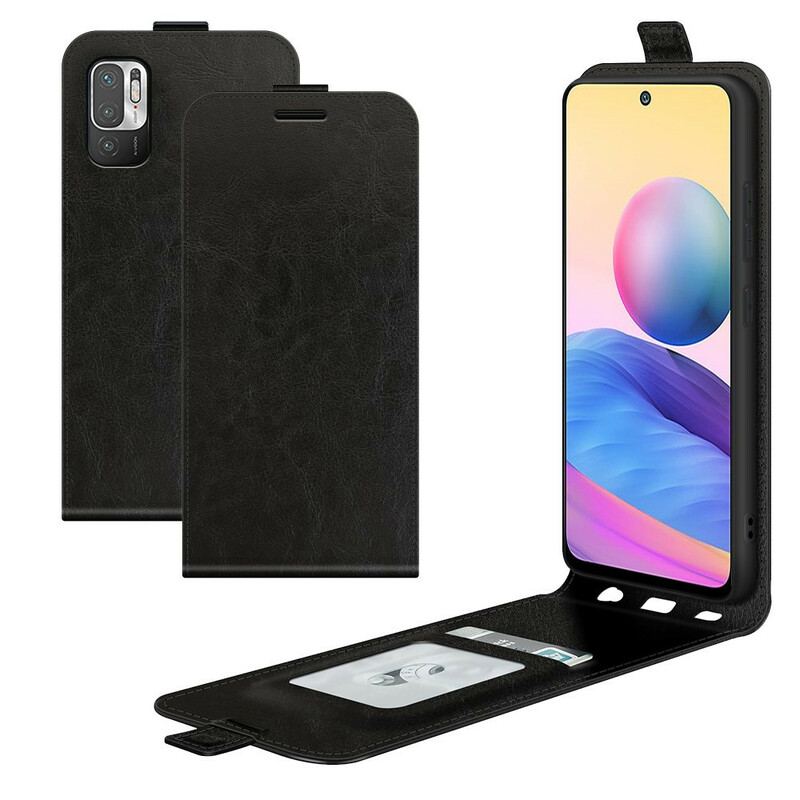 Capa De Couro Para Poco M3 Pro 5G Flip Aba Vertical