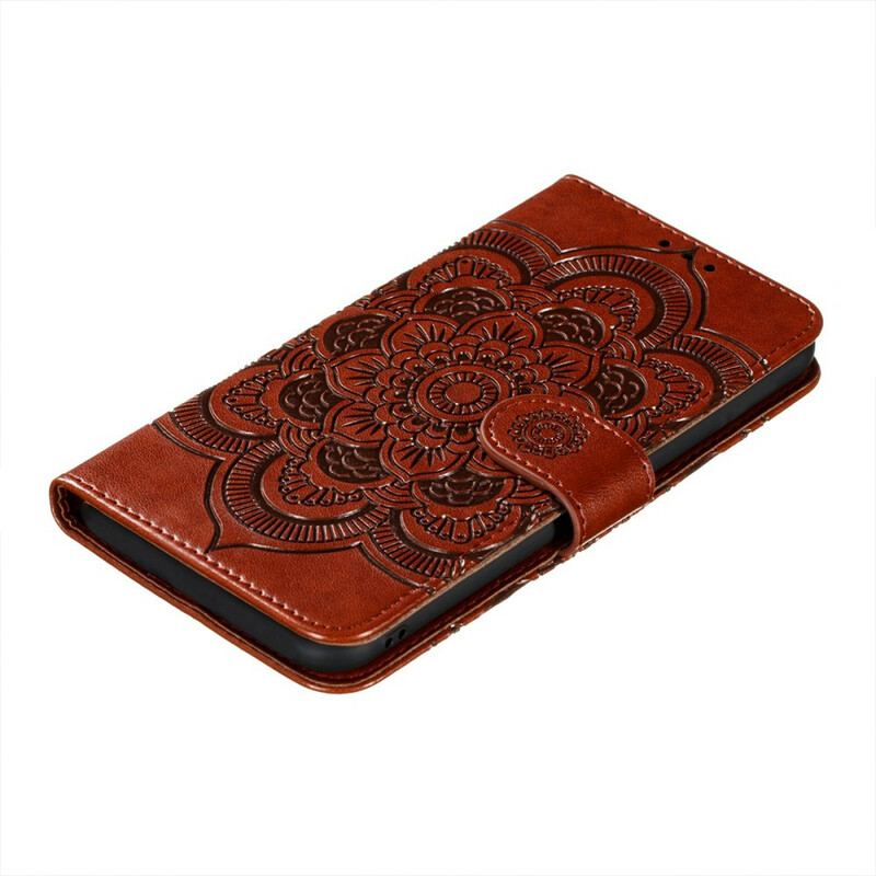 Capa De Couro Para Poco M3 Pro 5G Mandala Completa