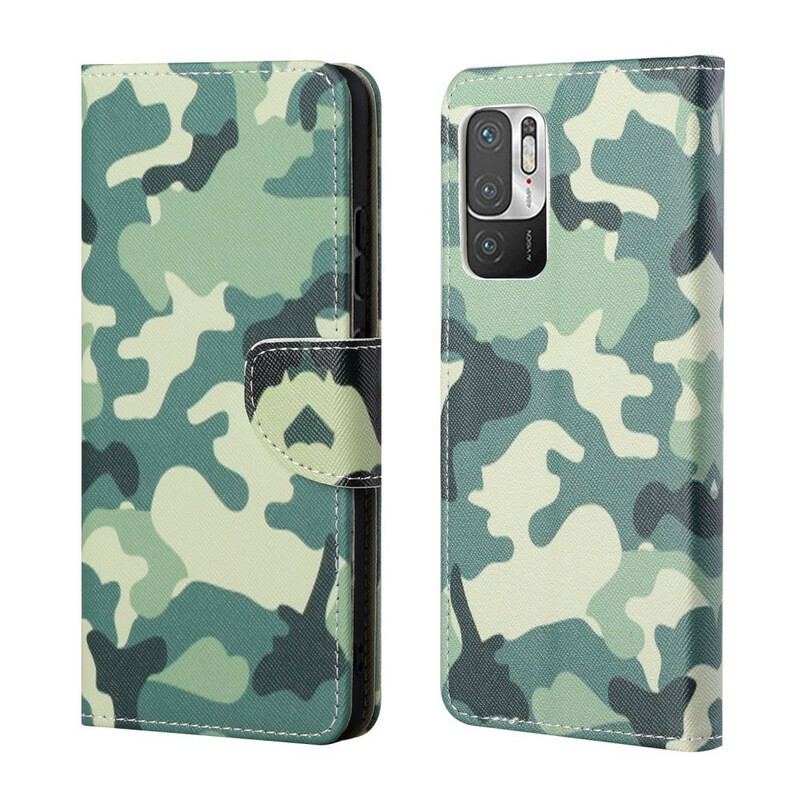 Capa Em Pele Para Poco M3 Pro 5G Camuflar