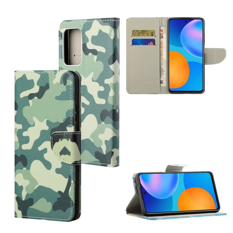 Capa Em Pele Para Poco M3 Pro 5G Camuflar