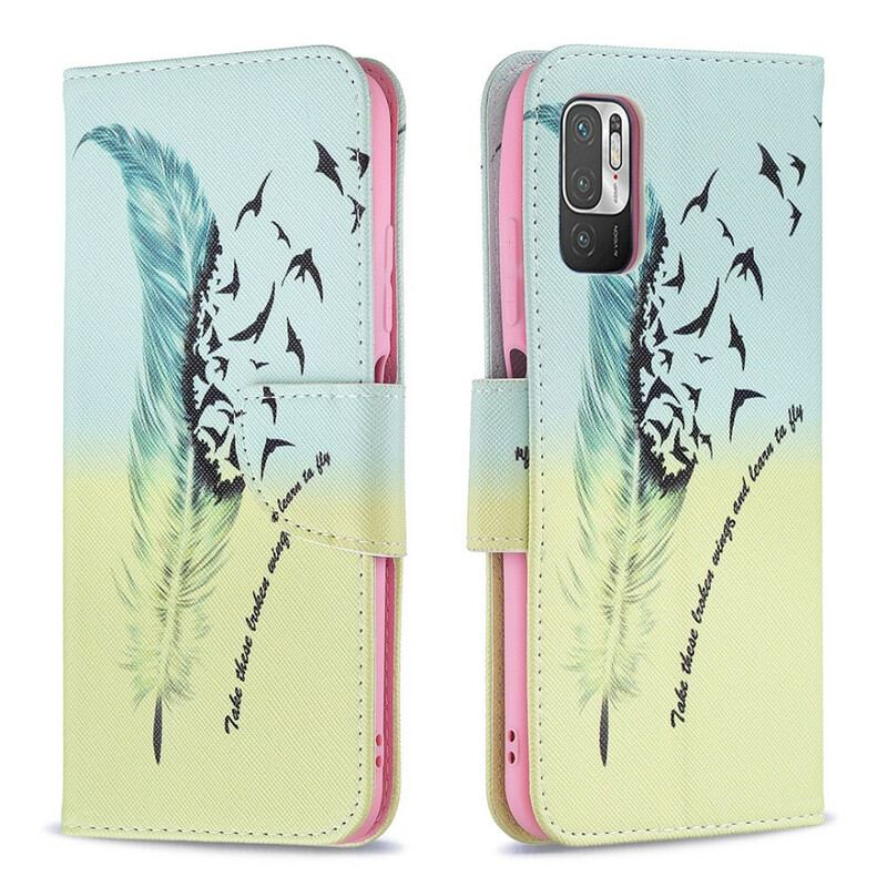 Capa Flip Para Poco M3 Pro 5G Aprender A Voar