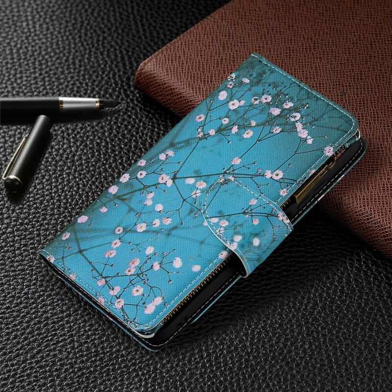 Capa Flip Para Poco M3 Pro 5G Bolso De Árvore Com Zíper