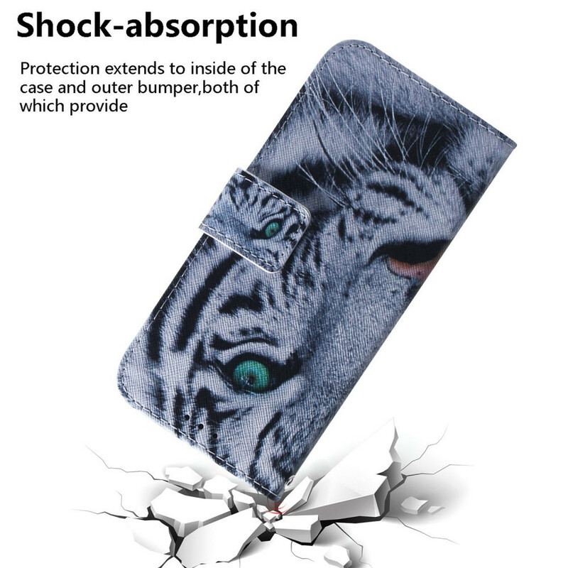 Capa Flip Para Poco M3 Pro 5G Cara De Tigre