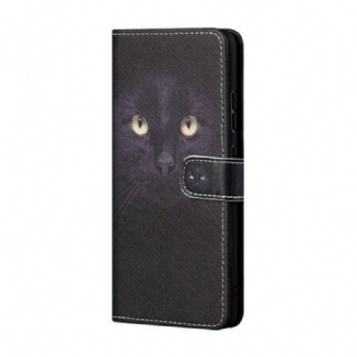 Capa Flip Para Poco M3 Pro 5G De Cordão Olhos De Gato Com Tiras