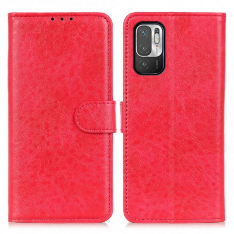 Capa Flip Para Poco M3 Pro 5G Couro Sintético Texturizado