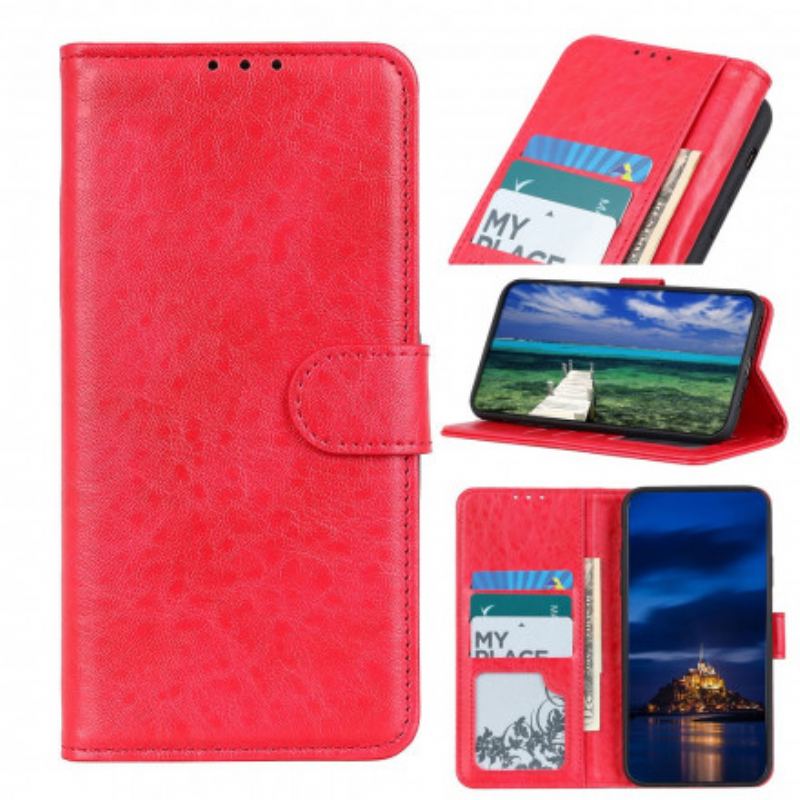 Capa Flip Para Poco M3 Pro 5G Couro Sintético Texturizado