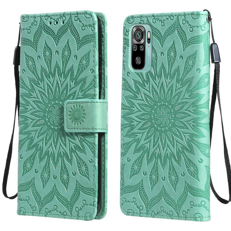 Capa Flip Para Poco M3 Pro 5G Flor Do Sol